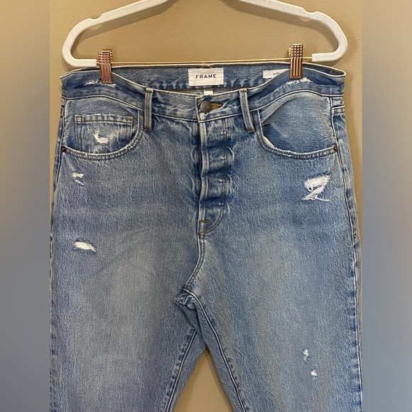 Frame Denim Le Original straight leg high rise in clash​ - Picture 6 of 10